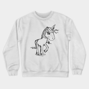 Cute and Fabulous Unicorn Draw Magic Gift Tee Crewneck Sweatshirt